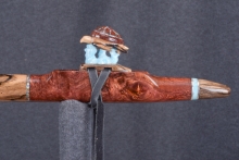 Honduran Rosewood Burl Native American Flute, Minor, Mid A-4, #U4E (1)